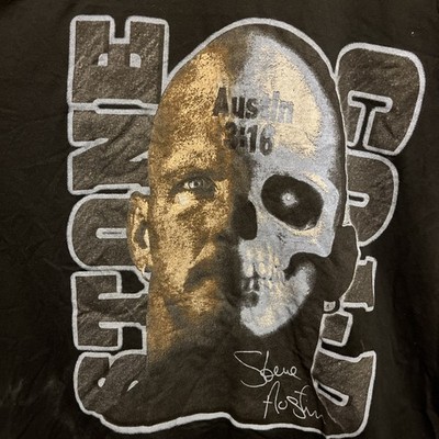 90s-2000s Single Stit Vintage Stone Cold Steve Austin Skull Tee Fresh T Shirt XL