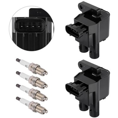 For 1998-1999 Chevrolet Prizm 1.8L 2x Ignition Coil & 4x Iridium Spark Plug Kit