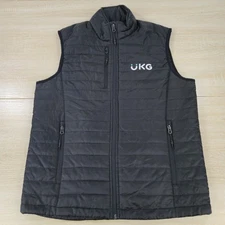 TOUR ISSUED PRO Men's M Port Authority UKG Soft Shell Full Zip Black Golf Vest