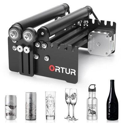 ORTUR Laser Rotary Roller, 360° Laser Engraver Y-axis Rotary Module for Engra...