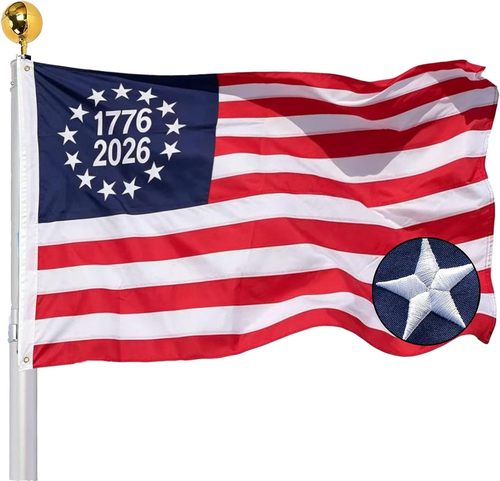 Embroidered 1776 250 Anniversary USA Flags 2X3 Outdoor- Betsy Ross 250Th 2026 Am - Picture 1 of 7