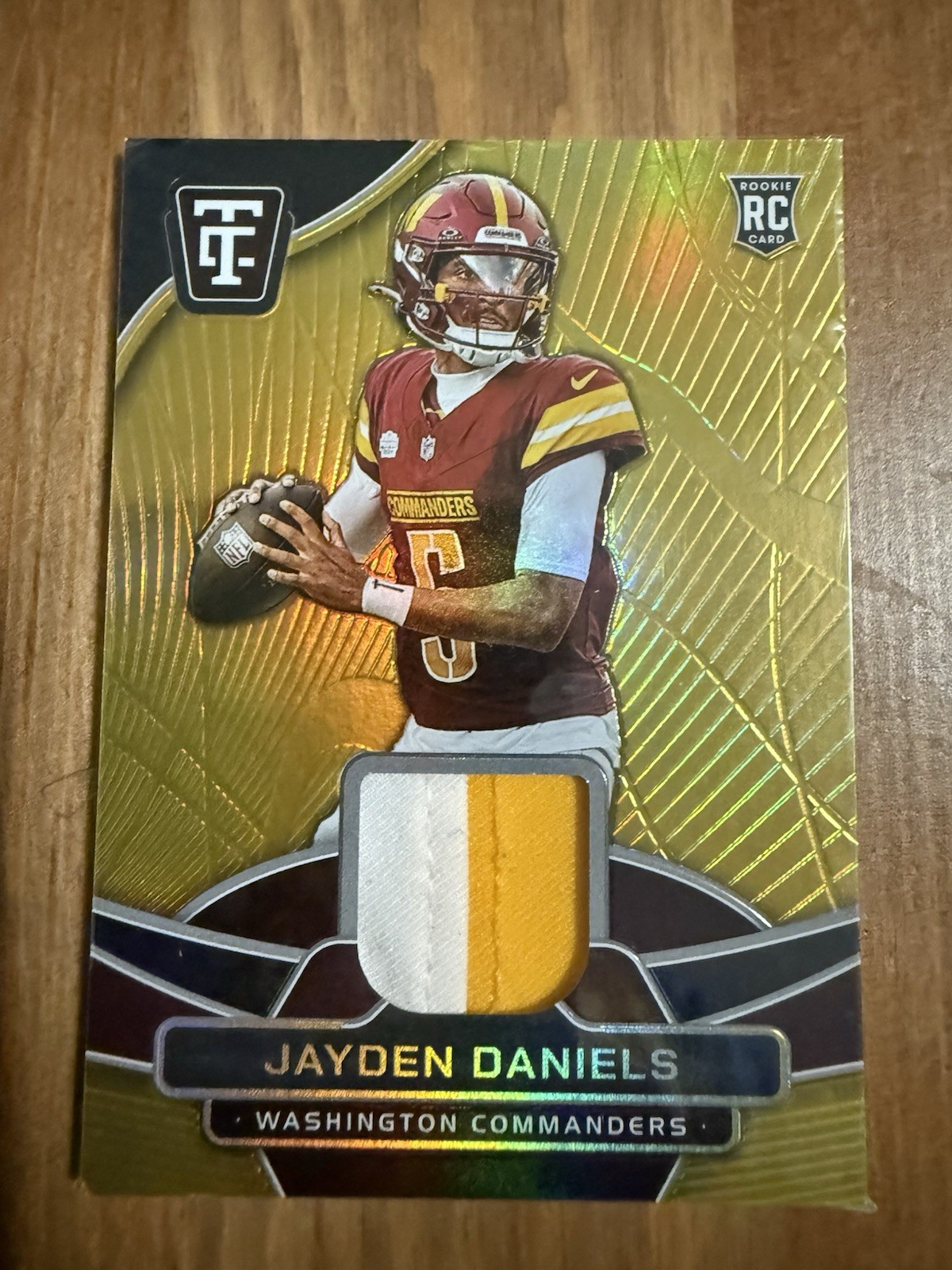 Jayden Daniels Panini Totally Certified Totally Certified Materials #TCMJYD Base