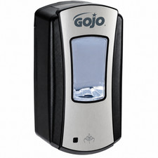 Gojo 1919-04 LTX-12 1200Ml Foam Soap Dispenser, Touch-Free, Chrome/Black