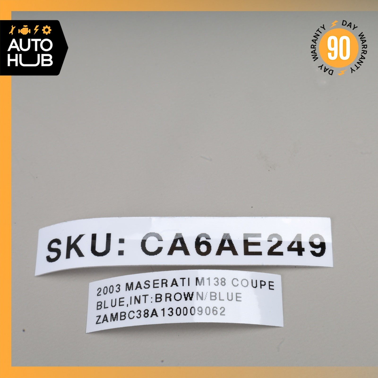 Maserati M138 4200 Coupe Trunk Lid Cover Seal Rubber OEM 31k