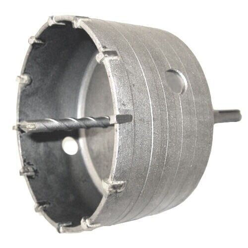 125mm SDS+ TCT Core Drill Tungsten Carbide Hole Cutter c/w Pilot Bit & Arbor