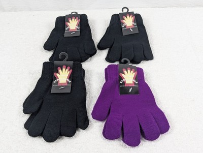 Youth - Knit Winter Warm Gloves Kids Children One Size for Boy Girl - 4 Pair