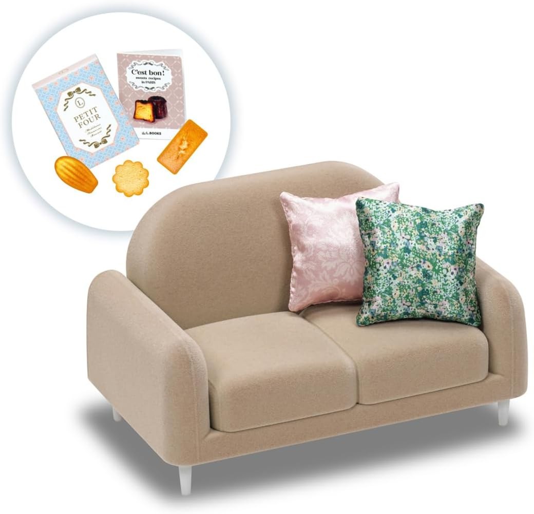 モカchan　4点セット TAKARA TOMY Licca-chan LF-07 Interior Coordination Sofa Set