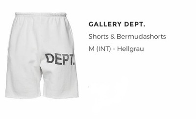Original GALLERY DEPT. Shorts & Bermudashorts M (INT) - Hellgrau