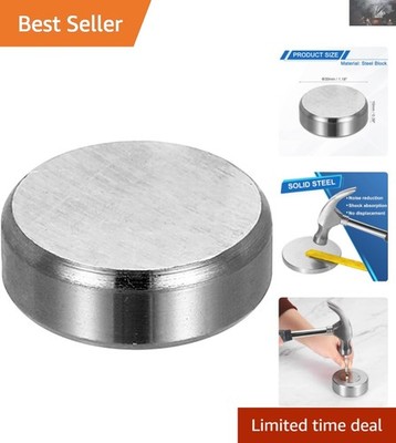High-Density 30x0mm Steel Bench Block - Shock-Absorbing for Craft Precision