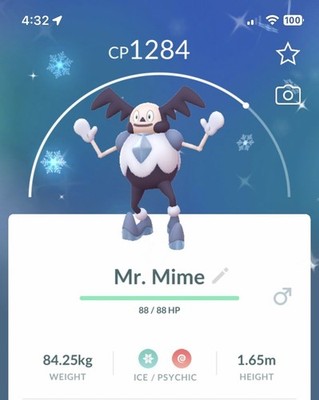   Shiny Mr. Mime Galarian    P T C -  Description