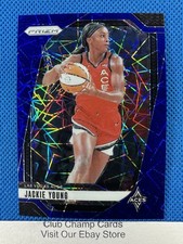 2024 #1 Jackie Young Panini Prizm WNBA Blue Velocity Prizm Aces