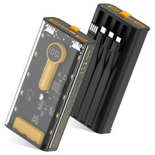 Portable Charger 10000mAh,22.5W Fast Charging Power Bank with Built in Cables...
