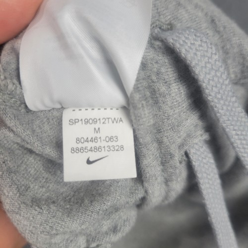 Nike Pants Mens Medium Gray 804461-063 Joggers Sweatpants Swoosh Cotton Pockets - Picture 7 of 11
