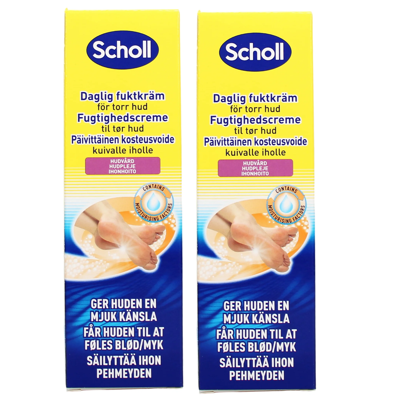 2x Scholl Foot Cream Moisturising For Dry Skin 75ml