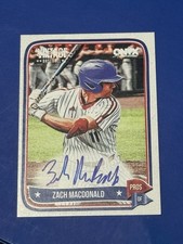 Zach MacDonald 2024 Onyx Vintage Extended Auto Autograph #VAZAMA