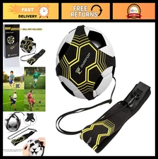 Adjustable Soccer Volleyball Rugby Trainer - Solo Practice Aid with Waist Belt f