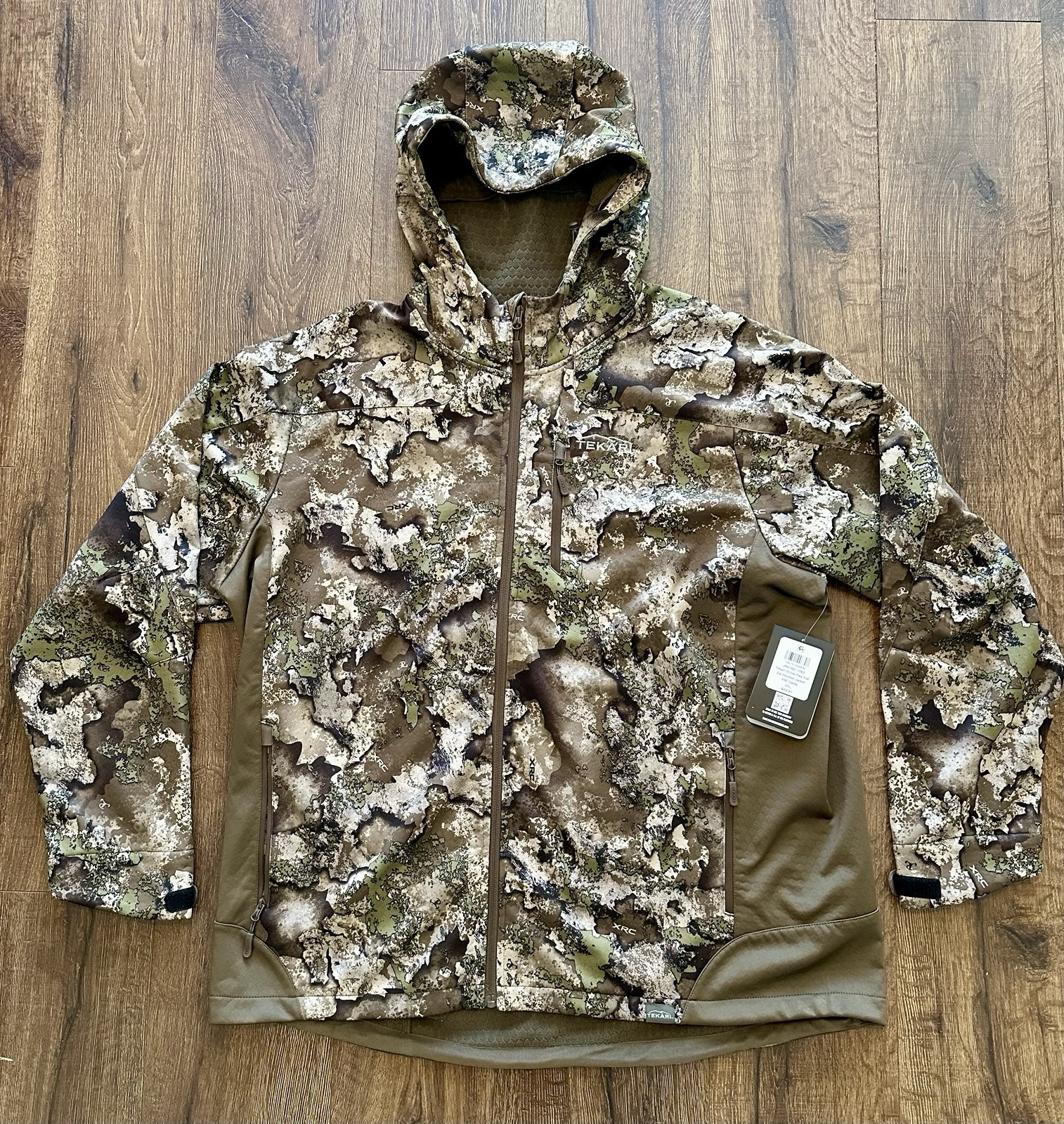 TrueTimber Tekari Men's Stride Flex Full Zip Hooded Jacket XRC