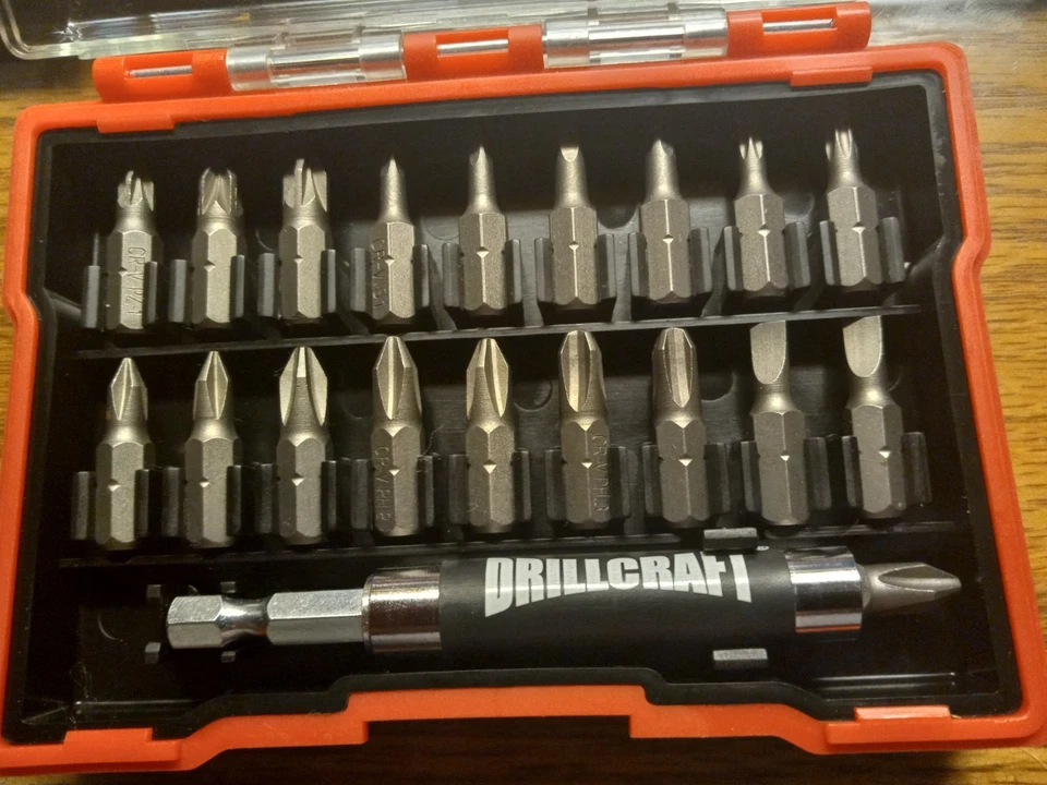 20 Pcs DrillCraft Power driving set in case open box, new - Image 4 of 4