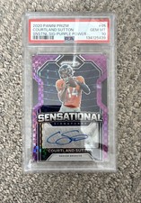 2020 Prizm Sensational Signatures Courtland Sutton #45 Purple Power /15 PSA 10