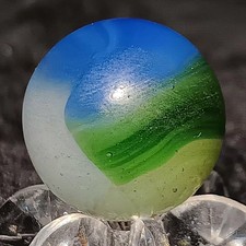 Vintage Akro Agate Patch Marble. .67" Mint - Condition.