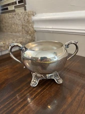 Vintage FB Rogers Silver Footed Sugar Dish 
