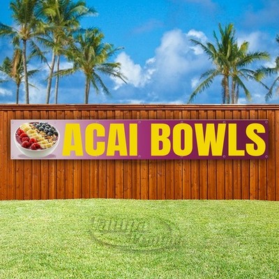 ACAI BOWLS Advertising Food Healthy Snack Vinyl Banner Flag Sign USA XL02055