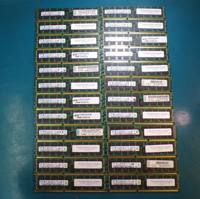 (lot of 24) 8GB Memory Upgrade Ram Fits  PC3L DIMM 8500 ECC REG USED MIXED LOT
