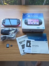 Sony PS Vita Console PCH-2000 Pink/Black Complete Box CIB Japan Region Free