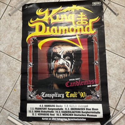 KING DIAMOND Poster Concert Tour  Conspiracy 1990 Germany Mercyful Fate 33 x23 