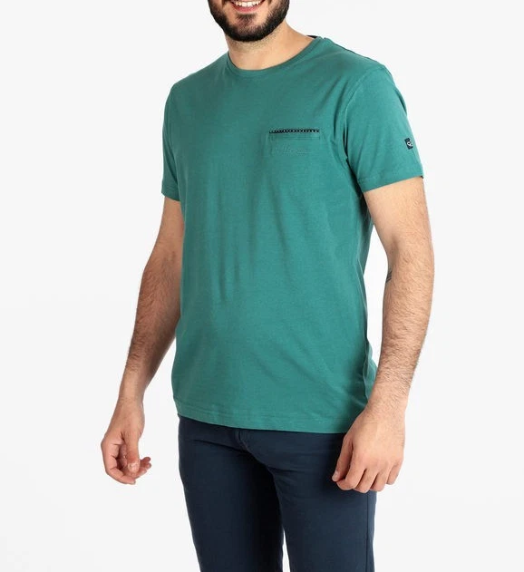 Solid SDBasto Maglietta Uomo Manica Corta Con Tasca - 100% Cotone, Grigio Melange (Mid Grey), Taglia L