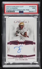 2023 Panini Flawless Collegiate Pink 2/3 Zay Flowers PSA 9 MINT Auto v9t