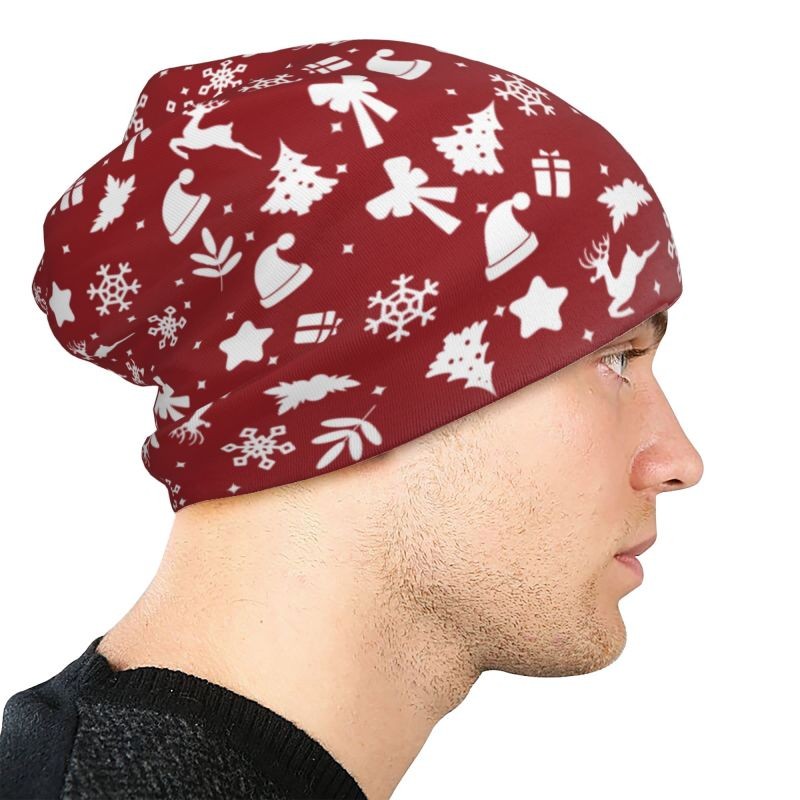 Cozy Christmas Slouchy Knit Beanie Skull Cap