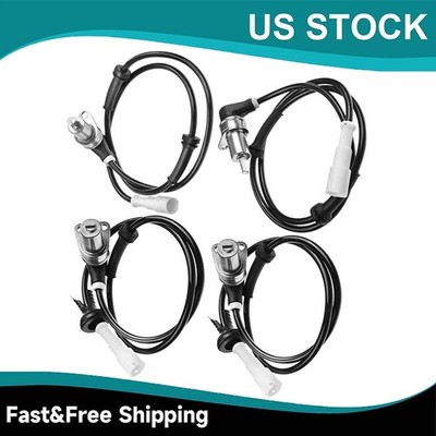 4x Front & Rear Side ABS Wheel Speed Sensor for BMW E30 318i 325 325E 325ES 325i