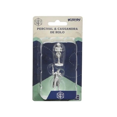 WizKids Critical Role Unpainted Miniatures Percival & Cassandra de Rolo Figures