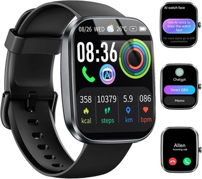 Smartwatch ChatGPT AI Bluetooth Call Fitness Tracker Samsung Galaxy Compatible