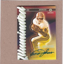 2024 Panini Luminance - Illuminated Ink Vance Johnson #II-VJN Gold 17/50 AUTO