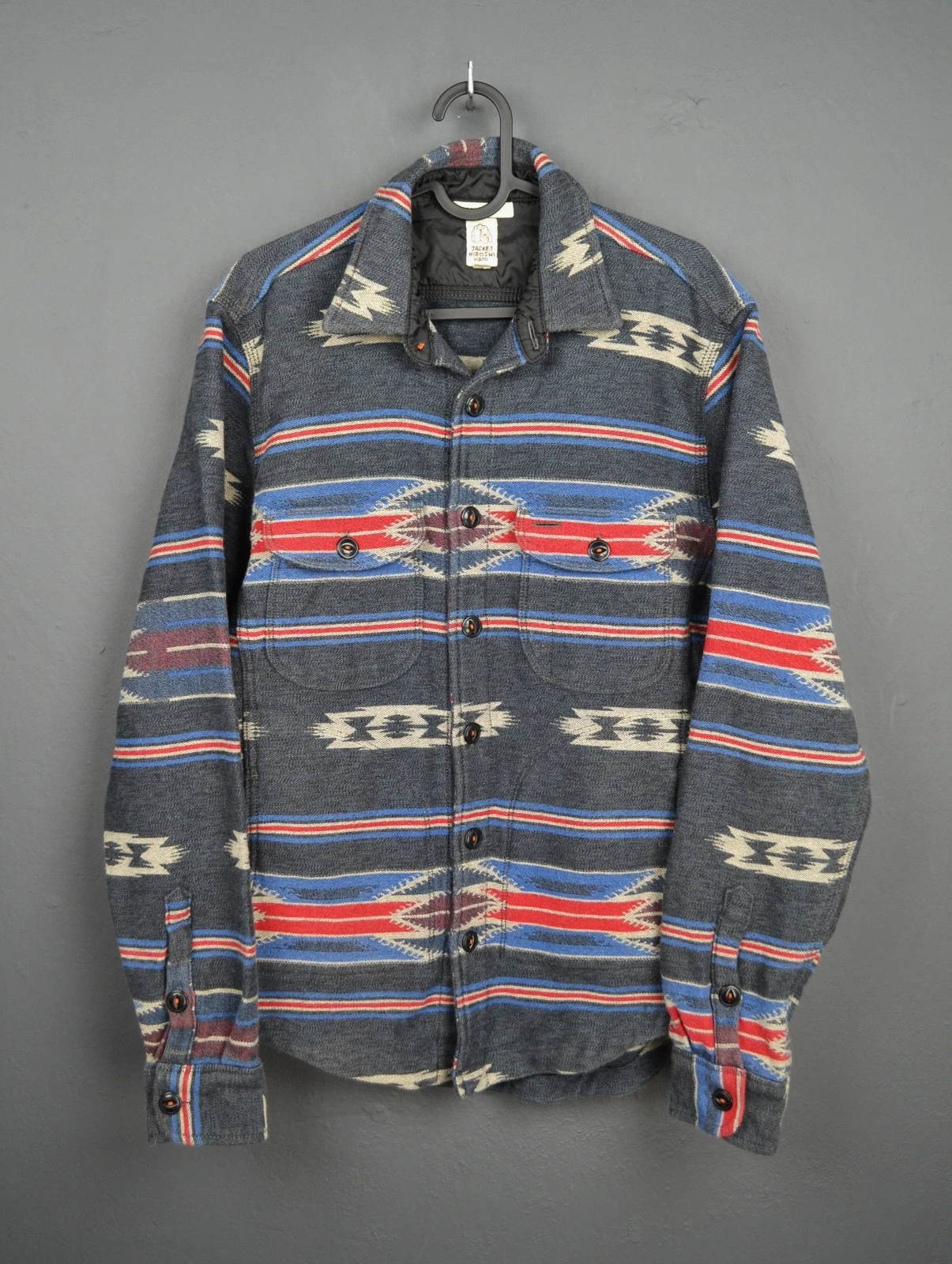 Hiroshi Kato The Anvil Tribal Brushed Shirt Jacket S Made in USA image 1