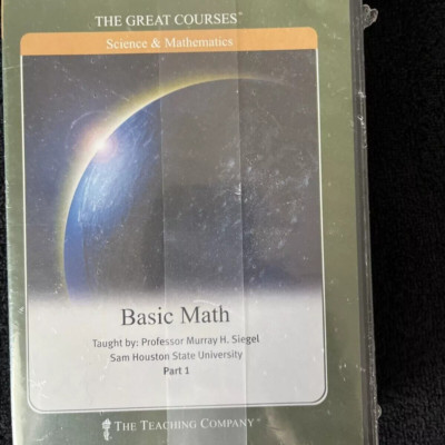 Basic Math 6 DVDs part 1, 2, 3 Set - The Great Courses Learning-The Teaching Co.