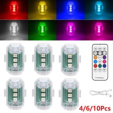 Wireless LED Strobe Lights with Remote Control for Car Drone Truck Aircraft Bike