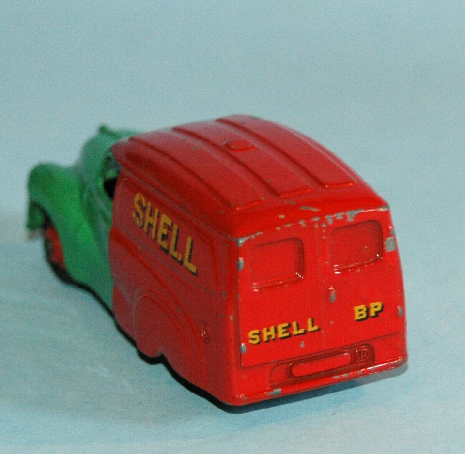 DINKY #470 Meccano England AUSTIN A40 Van 'SHELL BP' Entrega Publicitária 1955 - Imagem 4 de 4