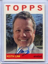 2023 Topps Archives - KEITH LAW - Fan Favorites Autograph ESPN ANALYST BLUE JAYS