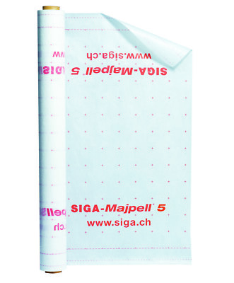 SIGA Majpell5 Dampfbremsfolie Dampfbremse Dampfsperre  1 Rolle 75m² 1,5 m x 50 m