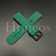 22MM Rubber Watch Strap Fits For The Blancpain X Swatch Indian Ocean Green/Black