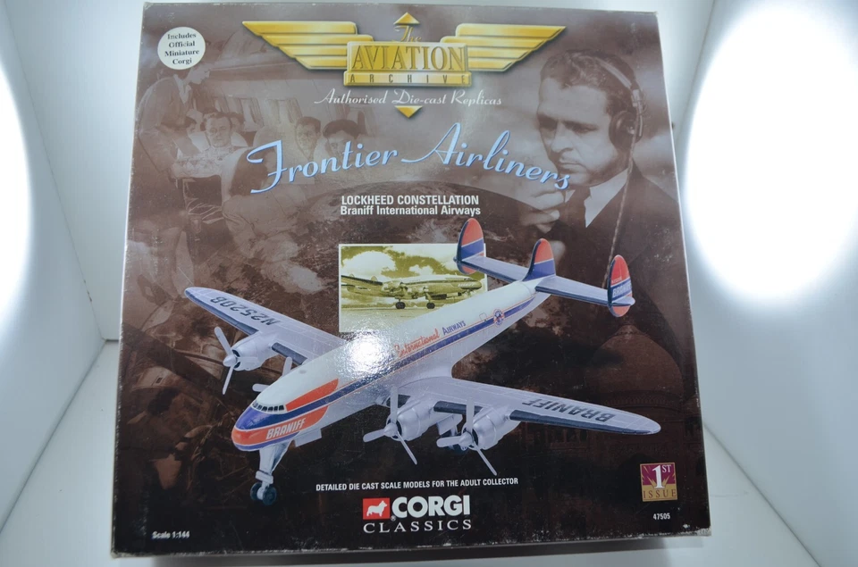 LOCKHEED CONSTELLATION BRANIFF INTERNATIONAL AIRWAYS CORGI CLASSICS AU 1/144 - Photo 2/3