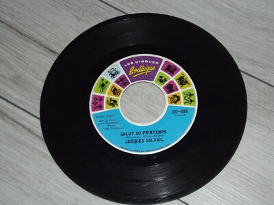 Jacques Salvail Salut au Printemps / Reste avec Moi Vinyl 7'' 45 RPM