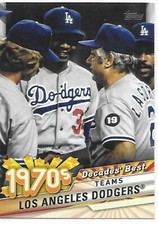 2020 Topps Update Baseball Decades' Best Los Angeles Dodgers