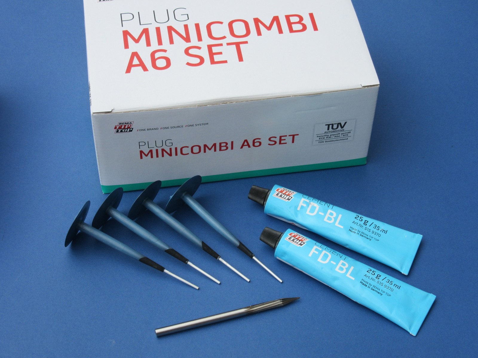 Kit De Reparación De Neumáticos De Taller - Champiñón - 20 Minicombi A6