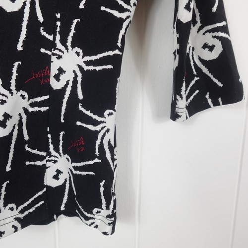 Betsey Johnson Womens Spider Print Top Small - Picture 7 of 13