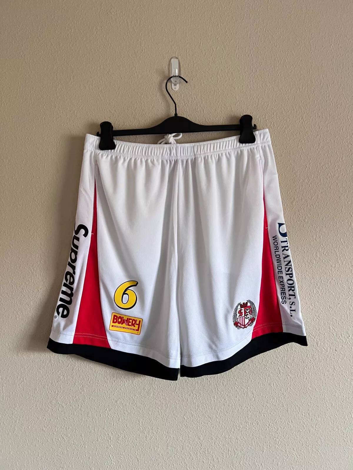 Short de football Supreme   Taille Moyenne   Blanc   NEUF