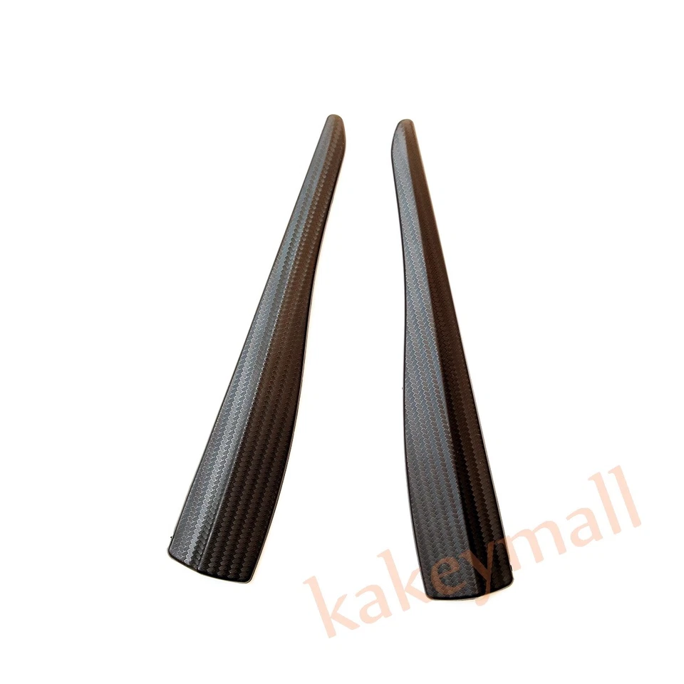 Protector de carrocería de goma universal de fibra de carbono para parachoques de coche tiras de borde protegen anti-roche Foto 4 de 4